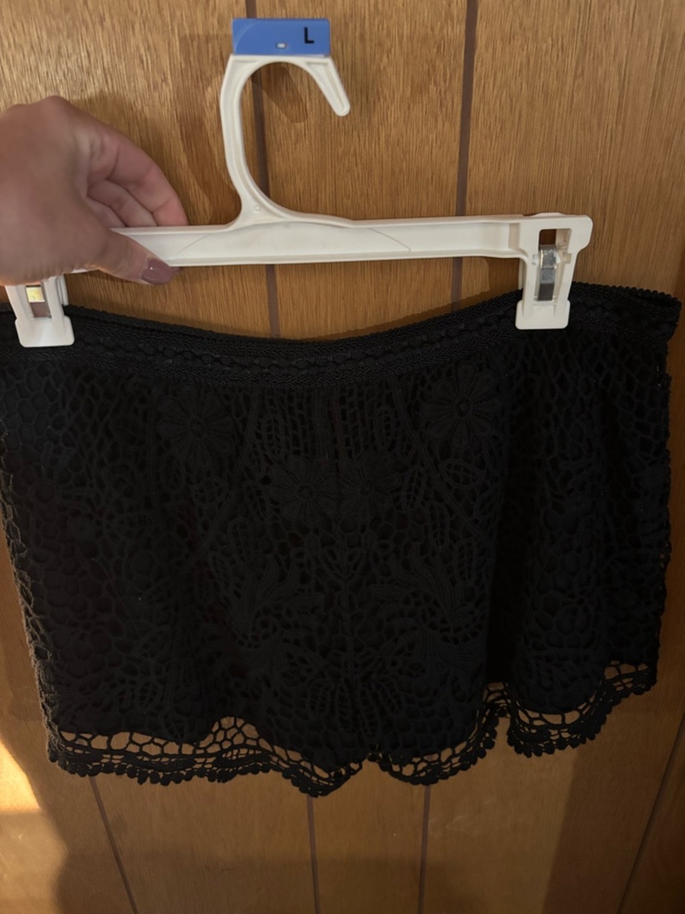 Black Crochet Lace Women’s shorts